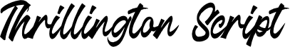 Thrillington Script Font