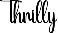 Thrilly Font