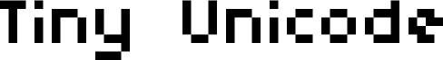 Tiny Unicode Font
