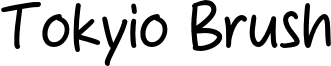 Tokyio Brush Font