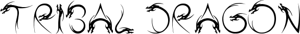 Tribal Dragon Font