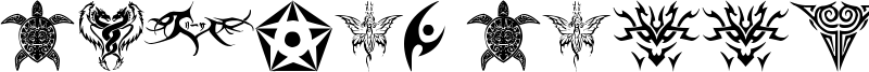 Tribal Tattoo Font