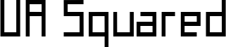 UA Squared Font