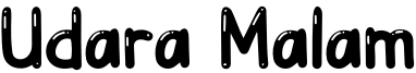 Udara Malam Font