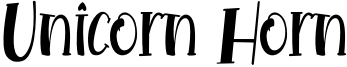 Unicorn Horn Font