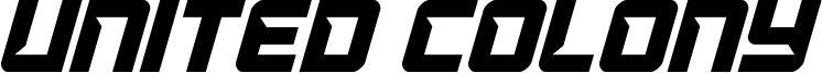United Colony Font