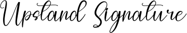 Upstand Signature Font