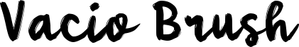 Vacio Brush Font