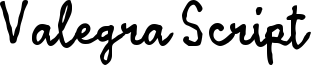 Valegra Script Font