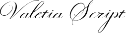 Valetia Script Font
