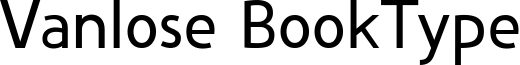 Vanlose BookType Font