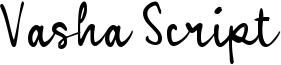 Vasha Script Font