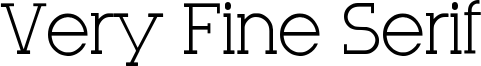 Very Fine Serif Font