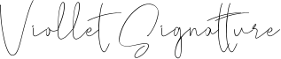 Viollet Signatture Font