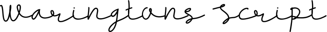 Waringtons Script Font