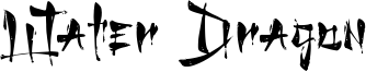 Water Dragon Font