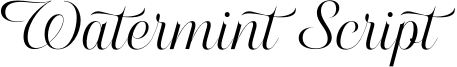 Watermint Script Font