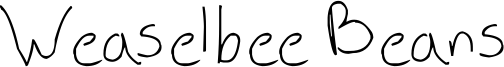 Weaselbee Beans Font
