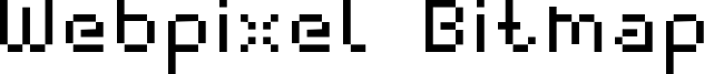 Webpixel Bitmap Font