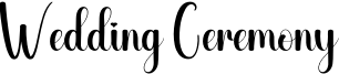 Wedding Ceremony Font