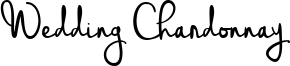 Wedding Chardonnay Font