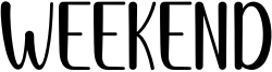 Weekend Font