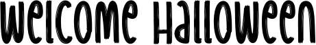 Welcome Halloween Font