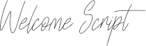 Welcome Script Font