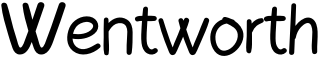 Wentworth Font