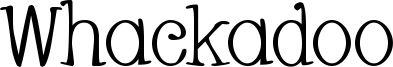 Whackadoo Font