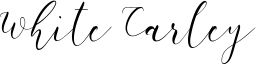 White Carley Font