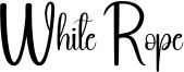 White Rope Font
