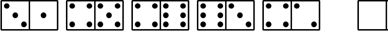 White Dominoes Font