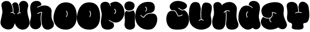 Whoopie Sunday Font