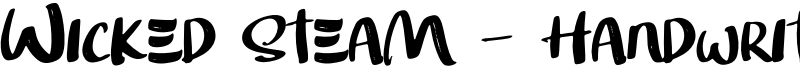 Wicked Steam - Handwritten Font Font