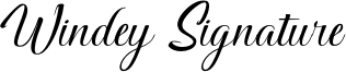 Windey Signature Font