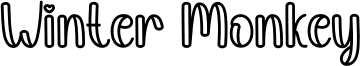 Winter Monkey Font