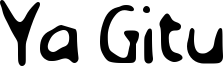 Ya Gitu Font