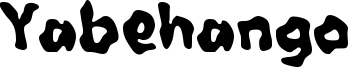 Yabehango Font