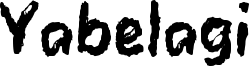 Yabelagi Font