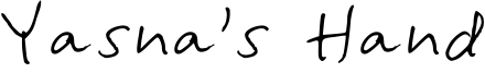 Yasna's Hand Font