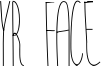 Yr Face Font