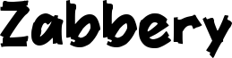 Zabbery Font