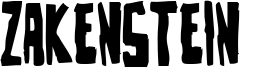 Zakenstein  Font