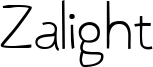 Zalight Font