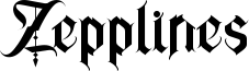 Zepplines Font