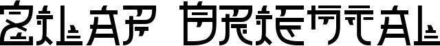 Zilap Oriental Font