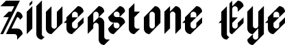 Zilverstone Eye Font