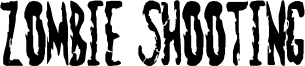 Zombie Shooting Font