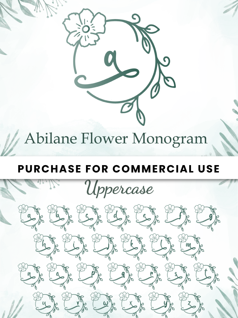 Abilane Flower Monogram
